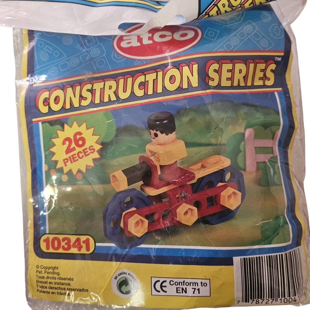 Vintage Atco Construction Series 28 Pieces 10341 New in Package